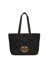 Love Moschino - LOVE MOSCHINO Torebka JC4312PP0NKE0000 Czarny. Kolor: czarny. Materiał: skórzane #4