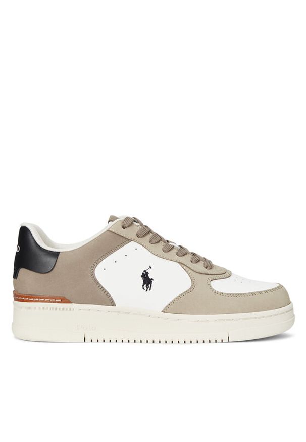 Polo Ralph Lauren Sneakersy 809955690004 Beżowy. Kolor: beżowy. Materiał: skóra, zamsz