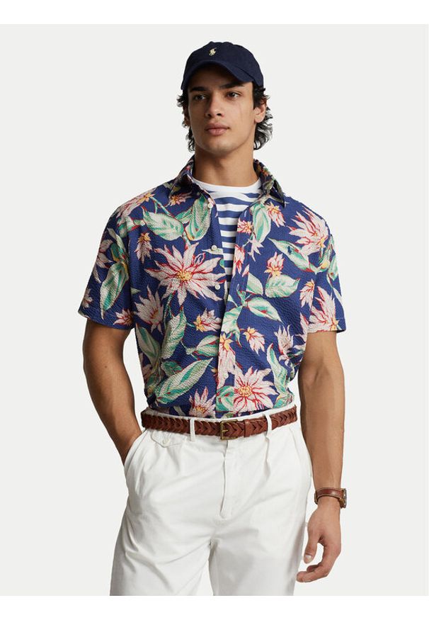 Polo Ralph Lauren Koszula 710934618001 Kolorowy Classic Fit. Typ kołnierza: polo. Materiał: bawełna. Wzór: kolorowy