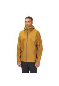 Kurtka przeciwdeszczowa męska Rab Namche GTX Jacket z kapturem. Typ kołnierza: kaptur. Kolor: żółty