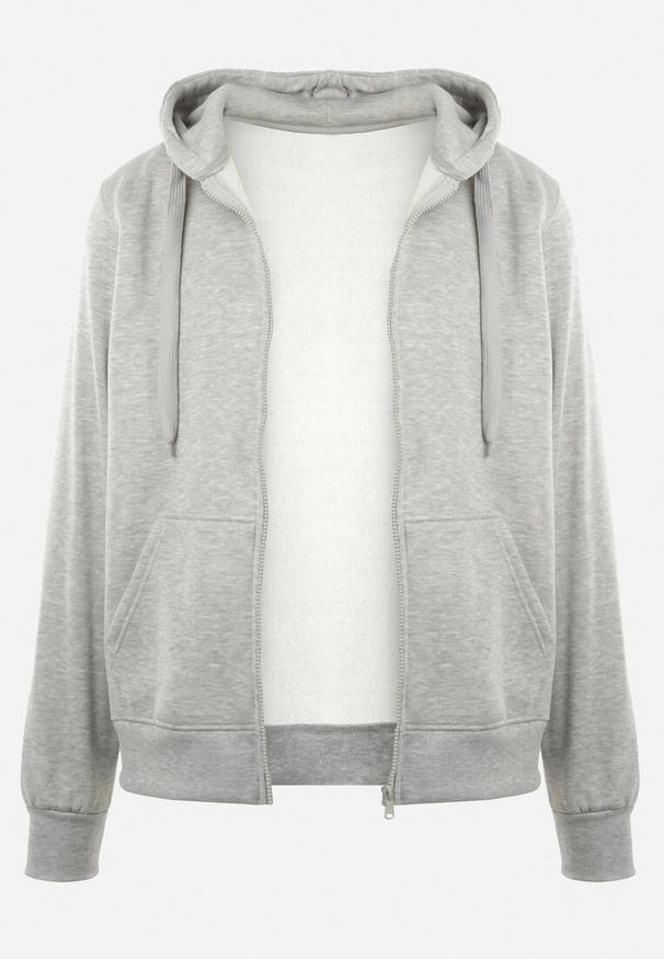 Born2be - Szara Bluza z Kapturem Gorgo. Okazja: na co dzień. Typ kołnierza: kaptur. Kolor: szary. Materiał: jeans. Długość rękawa: długi rękaw. Długość: długie. Styl: klasyczny, elegancki, casual
