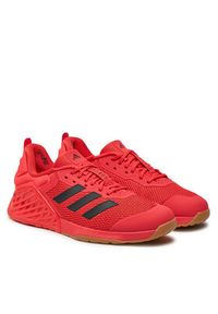 Adidas - adidas Buty na siłownię Dropset 3 ID8629 Czerwony. Kolor: czerwony. Materiał: mesh, materiał. Sport: fitness