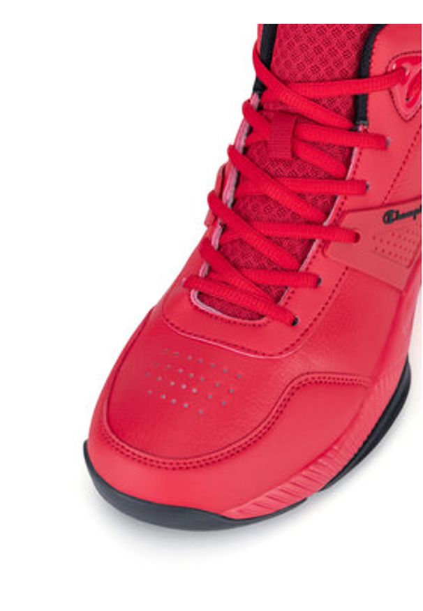 Champion Sneakersy ACADEMY MID CUT SHOE S22399-RS001 Czerwony. Kolor: czerwony. Materiał: materiał
