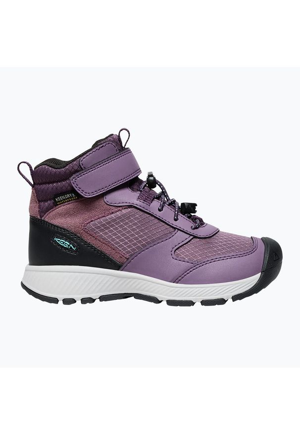 keen - Buty turystyczne dziecięce KEEN Skua Mid WP. Kolor: czarny