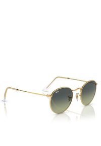 Ray-Ban Okulary przeciwsłoneczne Round Metal 0RB3447 001/BH Złoty. Kolor: złoty