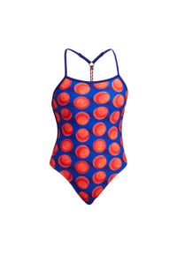 FUNKITA - Strój pływacki jednoczęściowy damski Funkita Twisted One Piece. Kolor: czerwony, niebieski, wielokolorowy