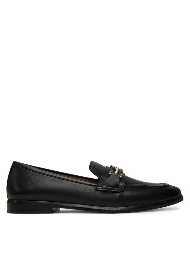 Loafersy BOSS. Kolor: czarny