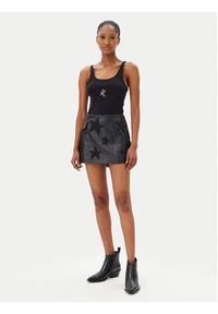 One Teaspoon Top Fine 26605 Czarny Slim Fit. Kolor: czarny. Materiał: bawełna #3