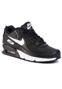 Nike Buty Air Max 90 Ltr (GS) CD6864 010 Czarny. Kolor: czarny. Materiał: skóra. Model: Nike Air Max, Nike Air Max 90