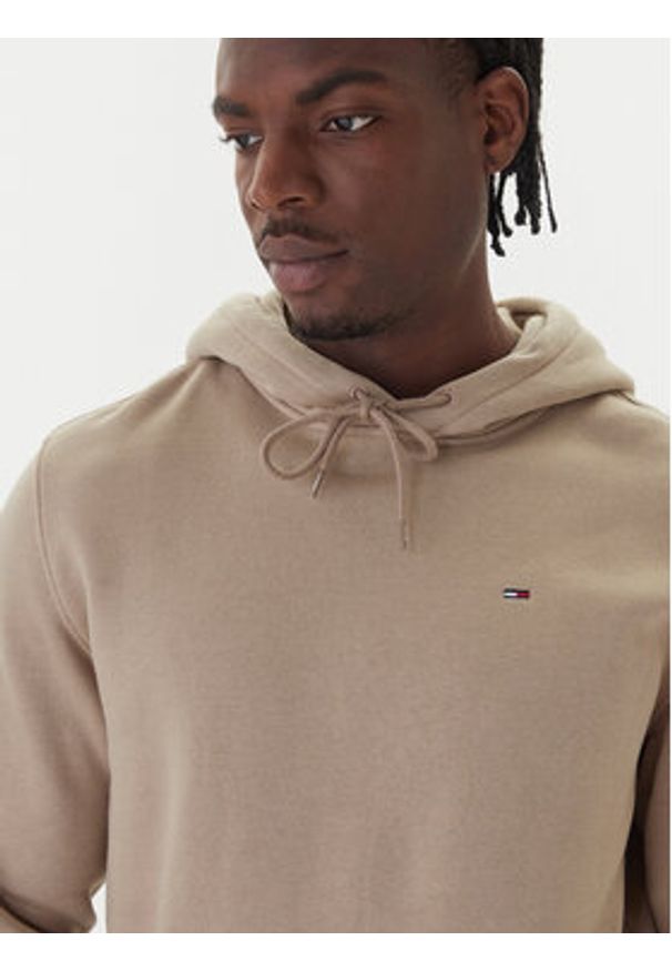 Tommy Jeans Bluza DM0DM20742 Beżowy Relaxed Fit. Kolor: beżowy. Materiał: bawełna