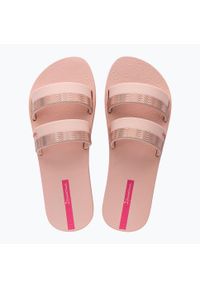 Klapki damskie Ipanema Mesh Slide. Kolor: różowy. Materiał: mesh