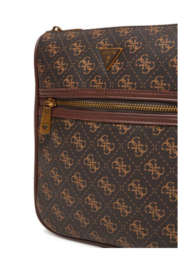 Guess Saszetka HMMILO P5417 Brązowy. Kolor: brązowy. Materiał: skóra