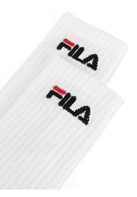 Fila Skarpety Wysokie Męskie F4401-AW24 (2-pack) Biały. Kolor: biały. Materiał: bawełna