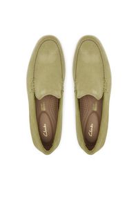 Clarks Mokasyny Torford Easy 26180893 Zielony. Kolor: zielony. Materiał: skóra, zamsz #4