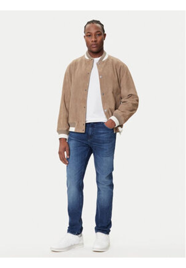 Hugo - HUGO Jeansy 50542689 Granatowy Slim Fit. Kolor: niebieski