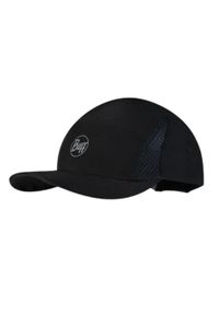 Czapka z daszkiem biegowa unisex Buff 5 Panels Black ochrona UV. Kolor: czarny, szary, wielokolorowy. Styl: sportowy
