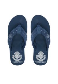 TOMMY HILFIGER - Tommy Hilfiger Japonki Patch Hilfiger Beach Sandal FM0FM05804 Niebieski. Kolor: niebieski. Materiał: materiał #1