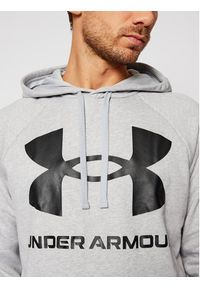 Under Armour Bluza Ua Rival 1357093 Szary Regular Fit. Kolor: szary. Materiał: bawełna #4