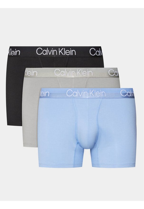 Calvin Klein Underwear Komplet 3 par bokserek 000NB2971A Kolorowy. Materiał: bawełna, syntetyk. Wzór: kolorowy