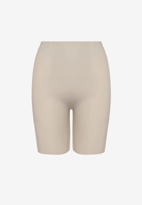 Born2be - Jasnoszare Elastyczne Modelujące Majtki Push-Up z Wysokim Stanem Esubia. Stan: podwyższony. Kolor: szary. Wzór: gładki