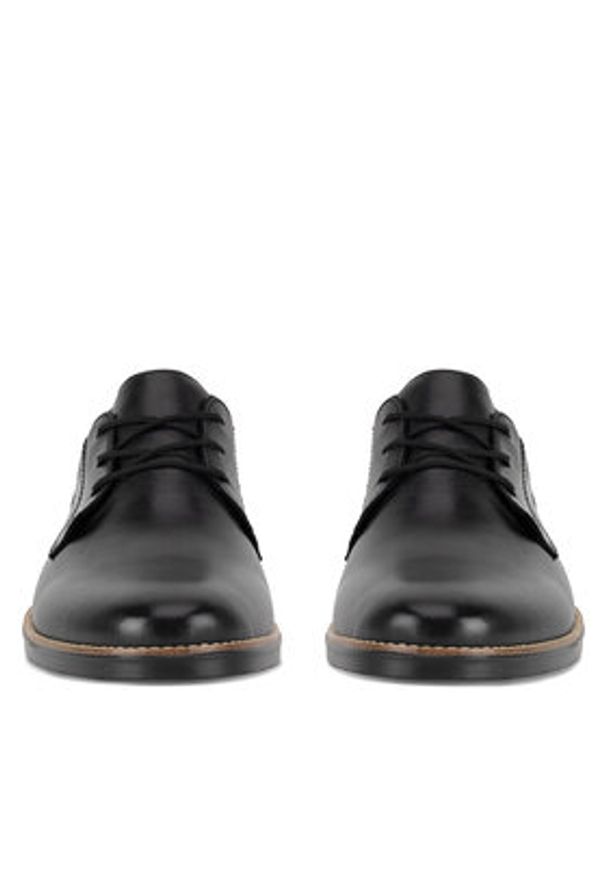 Rieker Półbuty 13510-00 Czarny. Kolor: czarny. Materiał: skóra