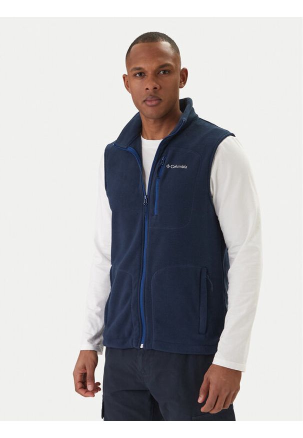 columbia - Columbia Kamizelka Fast Trek™ 1460001 Granatowy Regular Fit. Kolor: niebieski. Materiał: syntetyk