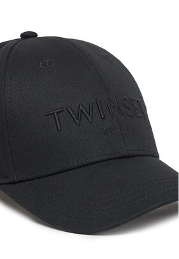 TwinSet - TWINSET Czapka z daszkiem 251TA4280 Czarny. Kolor: czarny. Materiał: materiał, bawełna