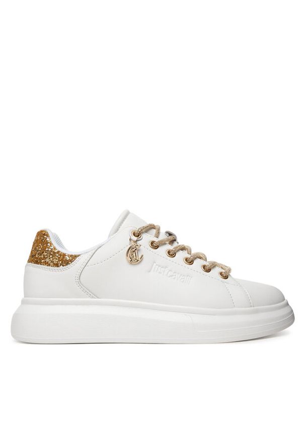 Just Cavalli Sneakersy 80RA3SB1 ZPC03 Biały. Kolor: biały. Materiał: skóra