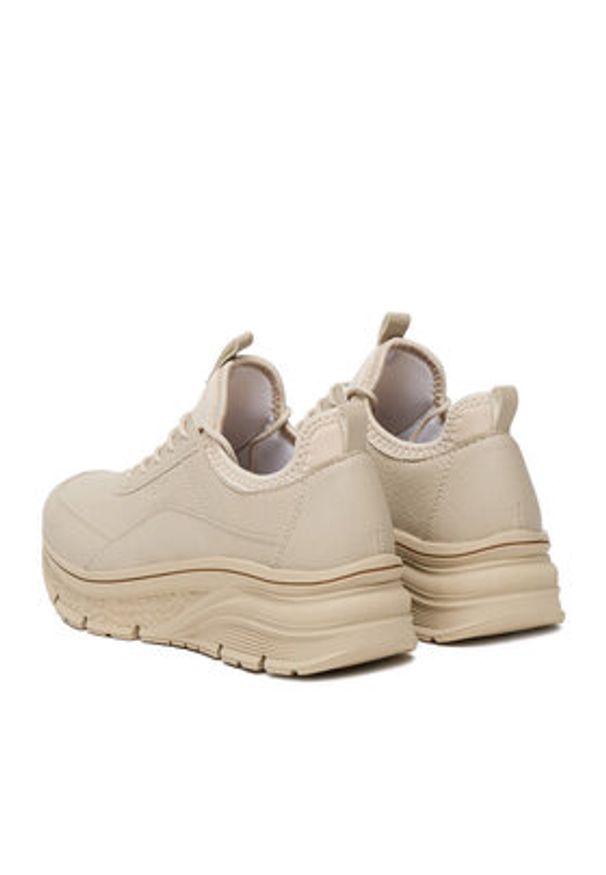 Rieker Sneakersy 48050-60 Beżowy. Kolor: beżowy. Materiał: materiał, syntetyk, skóra