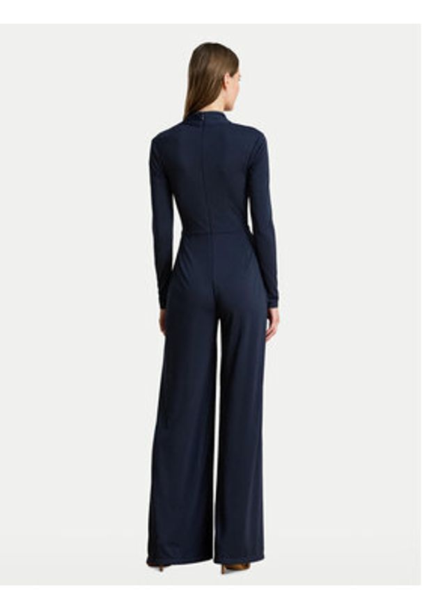 Lauren Ralph Lauren - LAUREN RALPH LAUREN Kombinezon 200980218001 Granatowy Wide Leg. Kolor: niebieski. Materiał: syntetyk