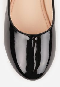 Born2be - Czarne Balerinki Phalymes. Nosek buta: okrągły. Kolor: czarny. Materiał: lakier. Szerokość cholewki: normalna. Wzór: kwiaty, gładki. Styl: elegancki, klasyczny #8