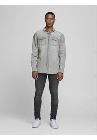 Jack & Jones Koszula Sheridan 12138115 Szary Slim Fit. Kolor: szary. Materiał: bawełna #4
