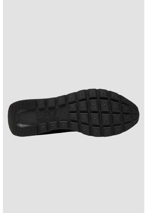 EA7 Emporio Armani - EA7 Czarne sneakersy. Kolor: niebieski