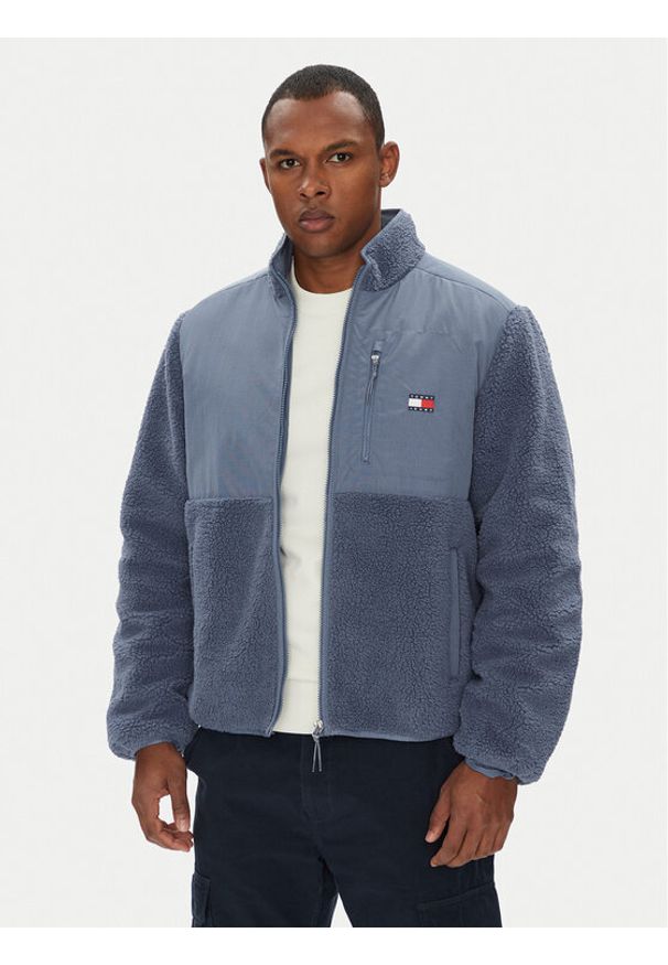 Tommy Jeans Kurtka przejściowa Novelty DM0DM21682 Niebieski Regular Fit. Kolor: niebieski. Materiał: syntetyk