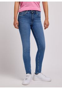 Lee - LEE DAMSKIE SPODNIE JEANSOWE FOREVERFIT INDIGO SPRINGS 112348936 L32S007972