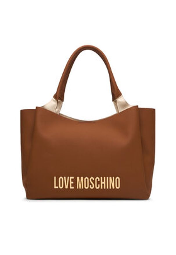 Love Moschino - LOVE MOSCHINO Torebka JC4107PP1OKD0200 Brązowy. Kolor: brązowy. Materiał: skórzane