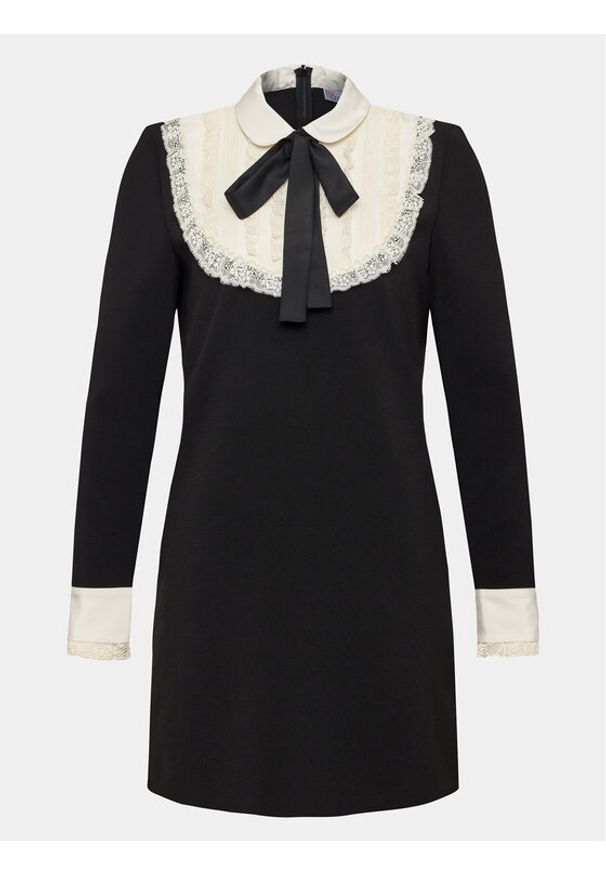 Sukienka codzienna Red Valentino. Okazja: na co dzień. Kolor: czarny. Typ sukienki: proste. Styl: casual