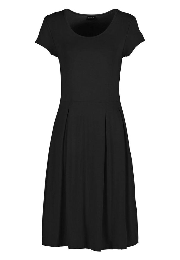 Sukienka z dżerseju bonprix czarny. Kolor: czarny. Materiał: jersey. Sezon: lato