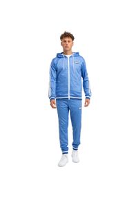 Dres z kapturem Lonsdale Chain Track. Kolor: niebieski. Materiał: dresówka #1