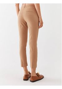 Marella Spodnie materiałowe Rapid 2331361237200 Brązowy Regular Fit. Kolor: brązowy. Materiał: materiał, bawełna #5