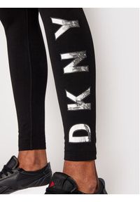 DKNY Sport Legginsy DP7P1223 Czarny Slim Fit. Kolor: czarny. Materiał: bawełna. Styl: sportowy