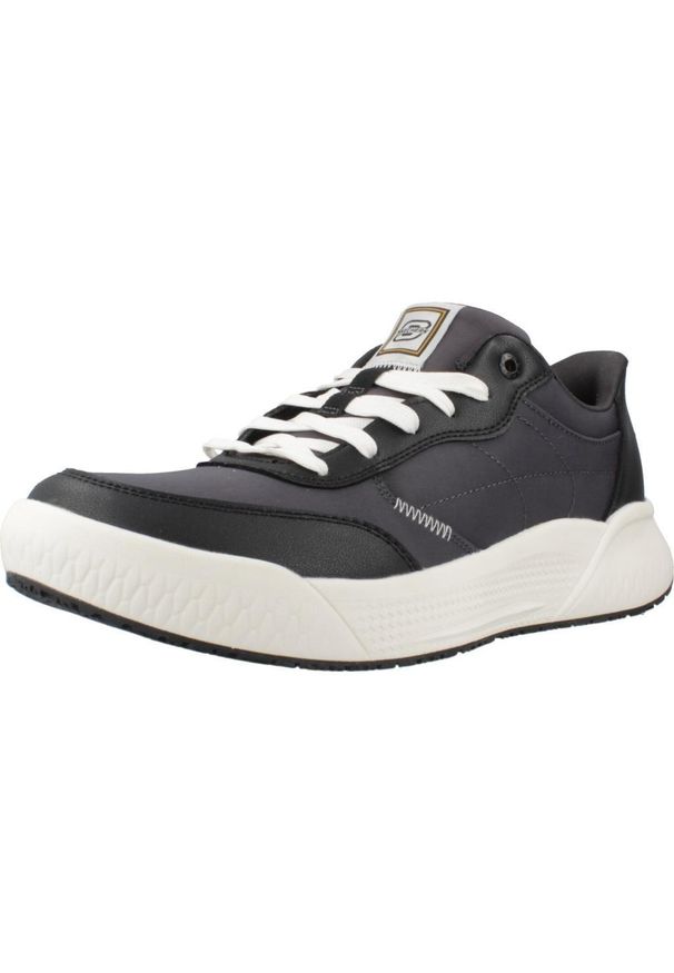 skechers - Kapcie SKECHERS CYRUS SLIP-INS Czarny. Kolor: czarny. Materiał: syntetyk, tkanina. Sport: fitness
