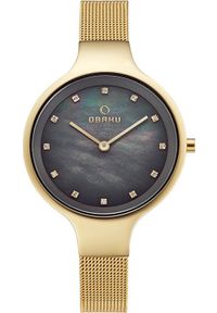 Zegarek OBAKU Zegarek damski Obaku Denmark V173LXGJMG złoty. Kolor: złoty #1