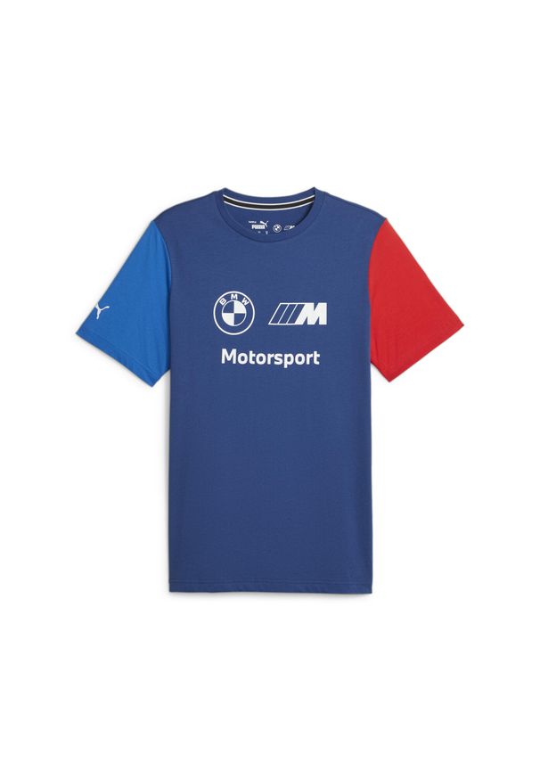 Koszulka Mężczyzna Puma Bmw Ess niebieski. Kolor: niebieski. Długość rękawa: krótki rękaw. Długość: krótkie