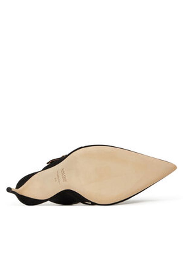 MALONE SOULIERS Klapki Bardot 90-2 Czarny. Kolor: czarny. Materiał: skóra, zamsz