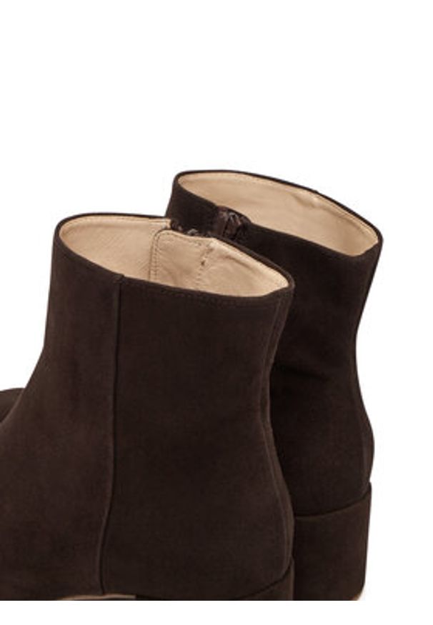 HÖGL Botki Daydream 0-134102-8600 Brązowy. Kolor: brązowy. Materiał: skóra, welur