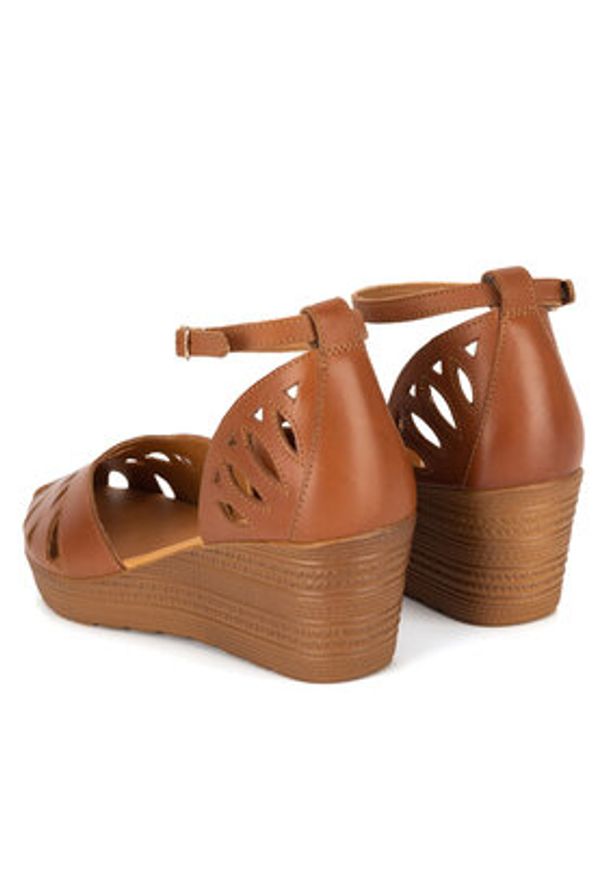 Lasocki Półbuty EST-313-14 Brązowy. Kolor: brązowy. Materiał: skóra