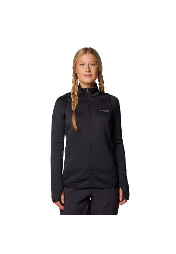 columbia - Bluza damska Columbia Crystal Leaf Omni-Heat. Kolor: czarny. Technologia: Omni-Heat (Columbia). Styl: sportowy. Sport: turystyka piesza