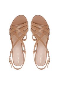 Geox Sandały D Virnilisa 65 S D55YZB 000TU C5000 Beżowy. Kolor: beżowy. Materiał: skóra #5