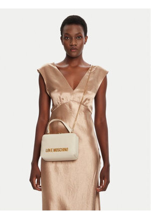 Love Moschino - LOVE MOSCHINO Torebka JC4096PP1NLM0110 Écru. Materiał: skórzane